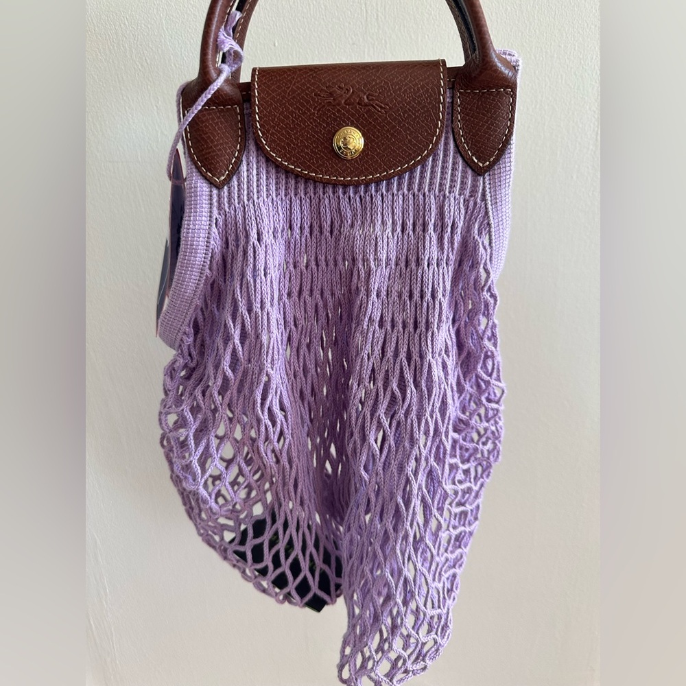 Longchamp Le Pliage Filet Large Knit Bag